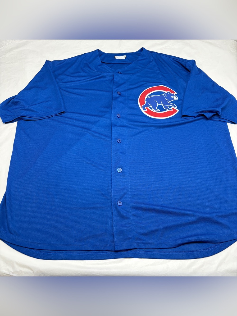 MLB Chicago Cubs Blue Blank Jersey Men’s 4XT